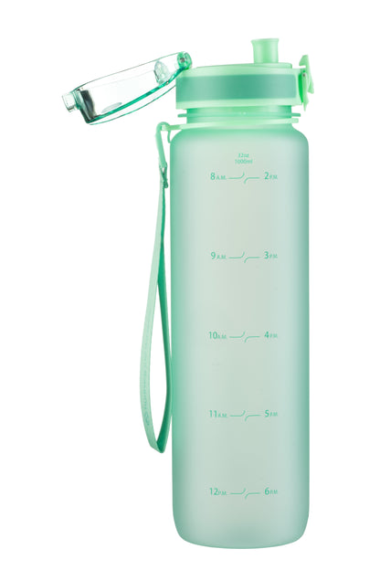 Coach 32 oz / 1 L Water Bottle with Time Marker and Chug Lid