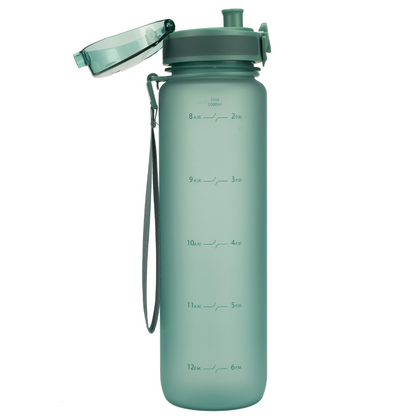 Coach 32 oz / 1 L Water Bottle with Time Marker and Chug Lid