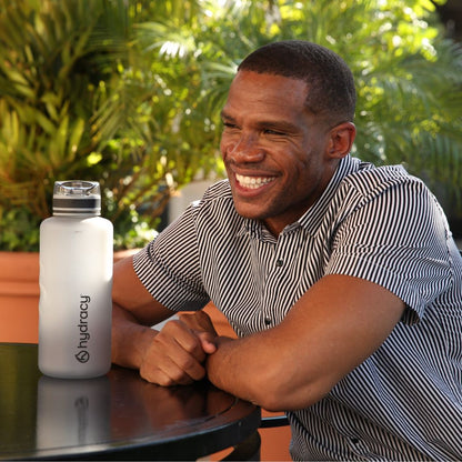 Coach 64 oz / 2 L Water Bottle with Time Marker and Chug Lid