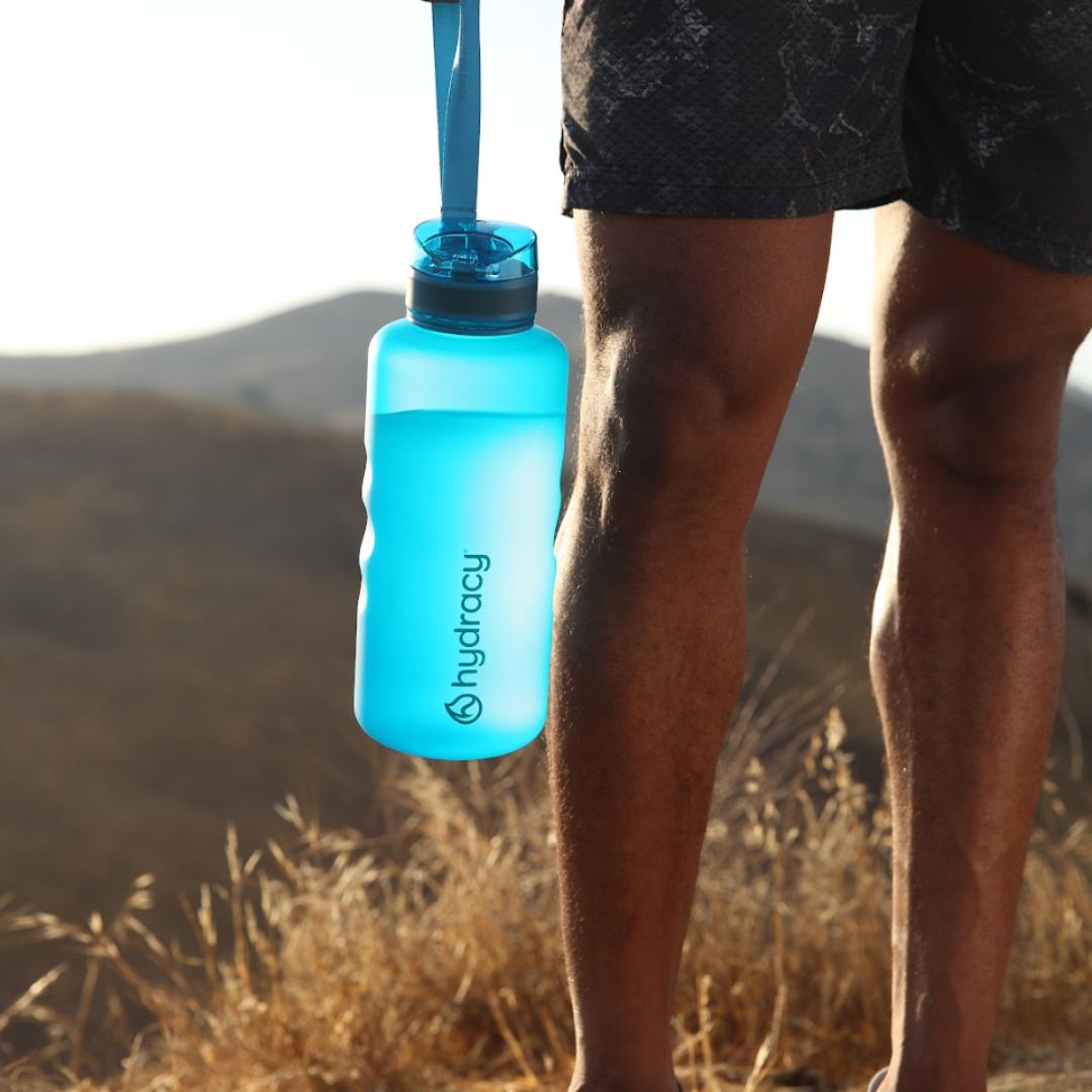 Coach 64 oz / 2 L Water Bottle with Time Marker and Chug Lid