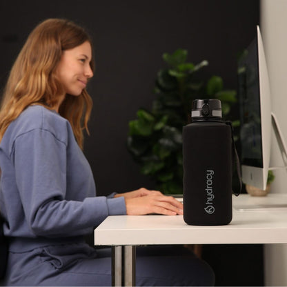 Coach 64 oz / 2 L Water Bottle with Time Marker and Chug Lid