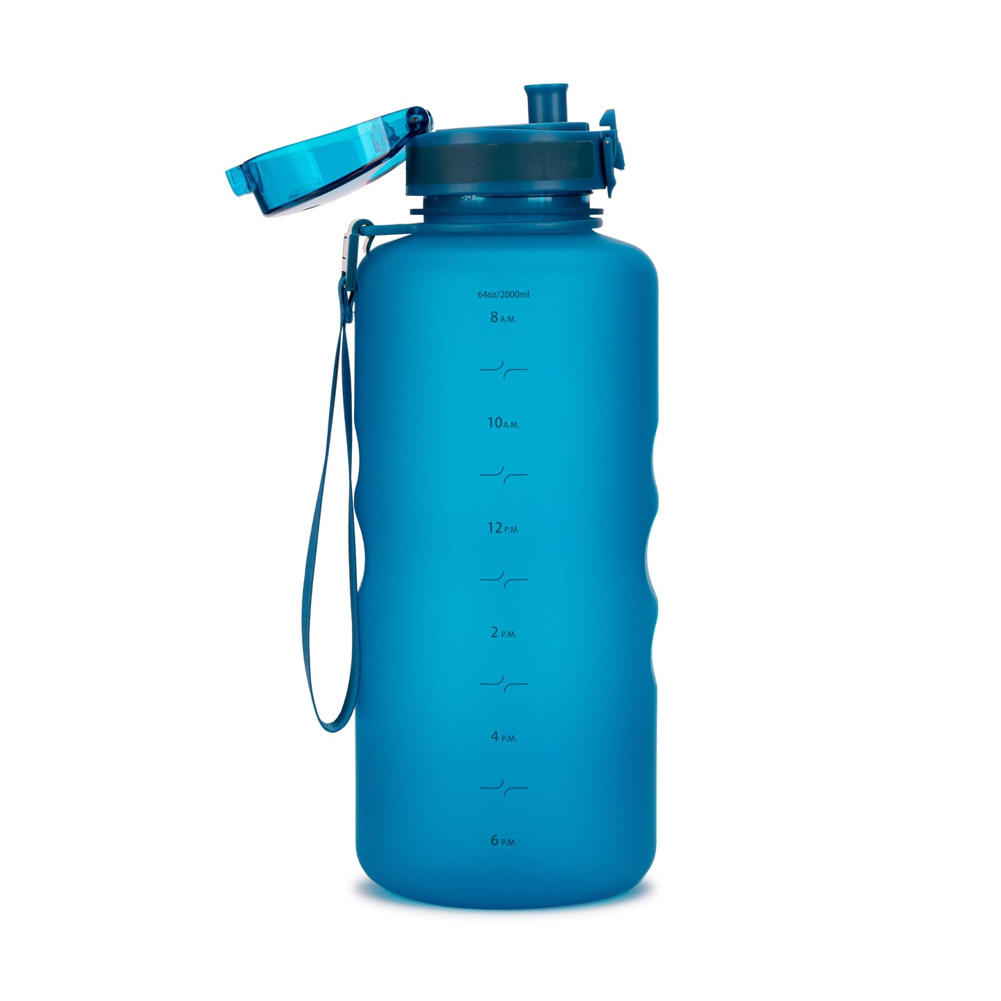 Coach 64 oz / 2 L Water Bottle with Time Marker and Chug Lid