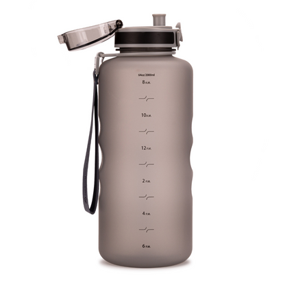 Coach 64 oz / 2 L Water Bottle with Time Marker and Chug Lid