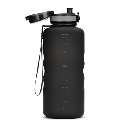 Coach 64 oz / 2 L Water Bottle with Time Marker and Chug Lid