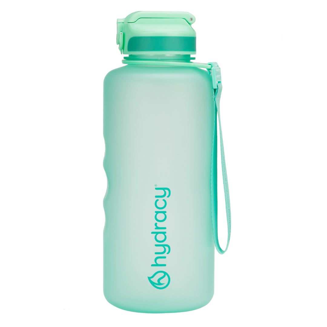 Coach 64 oz / 2 L Water Bottle with Time Marker and Straw Lid