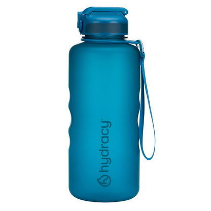Coach 64 oz / 2 L Water Bottle with Time Marker and Straw Lid