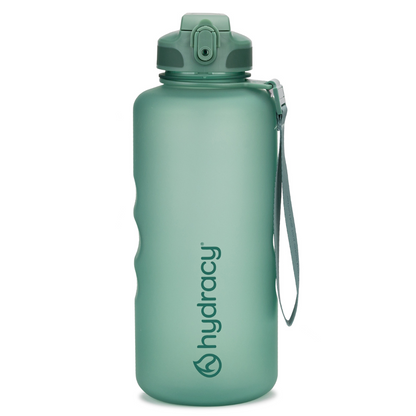 Coach 64 oz / 2 L Water Bottle with Time Marker and Straw Lid