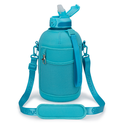 Coach 78 oz / 2.3 L Water Bottle with Storage Sleeve, Handle and Straw Lid