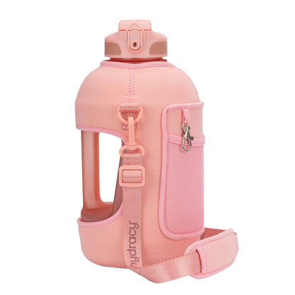 Coach 78 oz / 2.3 L Water Bottle with Storage Sleeve, Handle and Straw Lid
