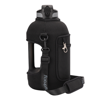 Coach 78 oz / 2.3 L Water Bottle with Storage Sleeve, Handle and Straw Lid